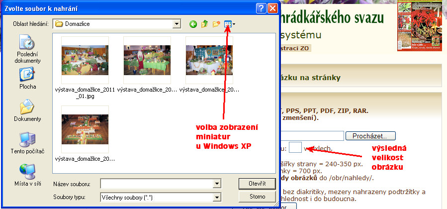 výběr obrázku